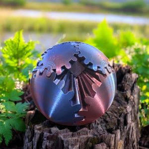 Infinity Gear Sphere: The 3D Printed Perpetual Motion Wonder — Large